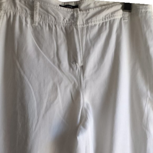 🤑$5 SALE🤑10🚢🏖️ Jacob Fitted White Trousers Vacation Pants - Picture 9 of 10